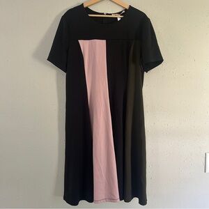 Hutch Black and Pink Panel Mini Dress